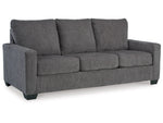 Rannis Queen Sofa Bed W/Memory Foam Mattress PEWTER