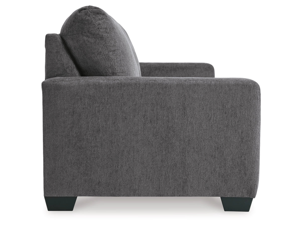Rannis Queen Sofa Bed W/Memory Foam Mattress PEWTER
