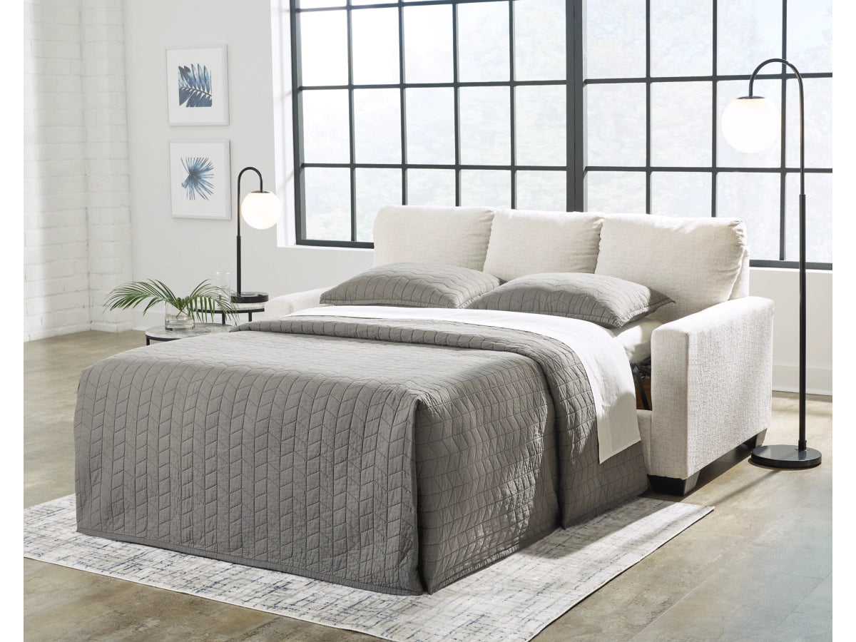 Rannis Full Size Sofa Bed W/Memory Foam Mattress SNOW