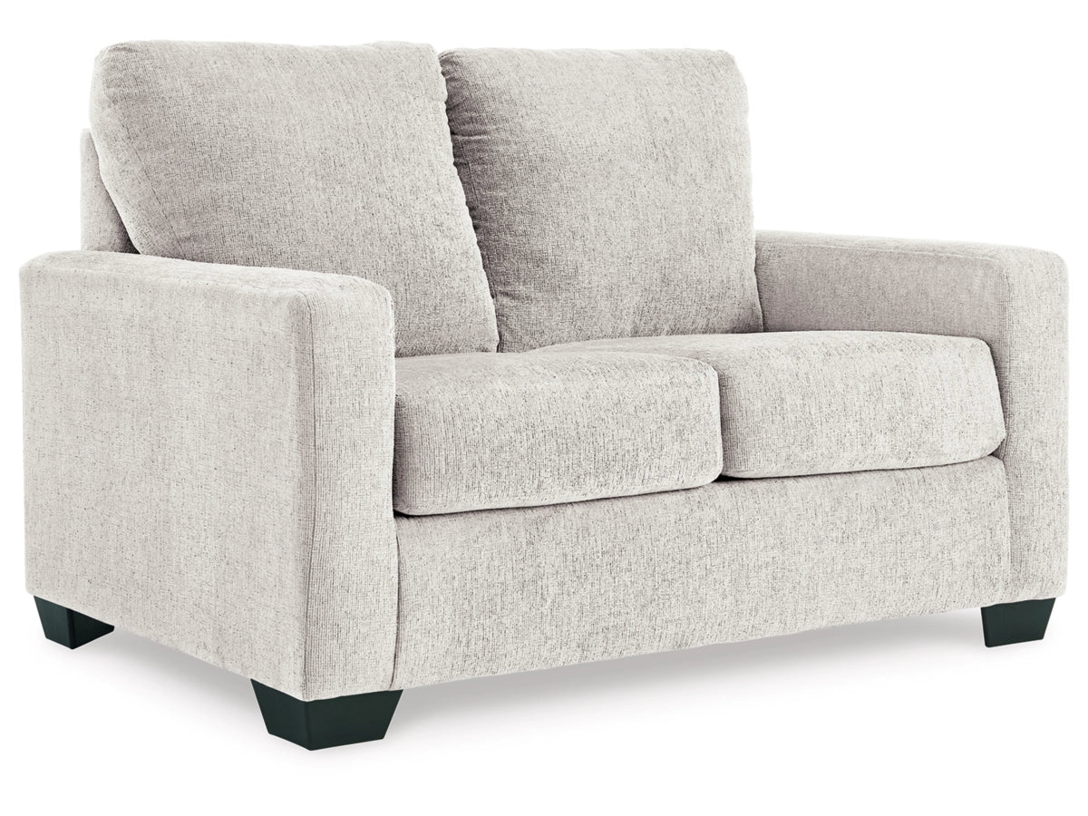 Rannis Twin Size Sofa Bed W/Memory Foam Mattress SNOW