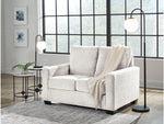 Rannis Twin Size Sofa Bed W/Memory Foam Mattress SNOW