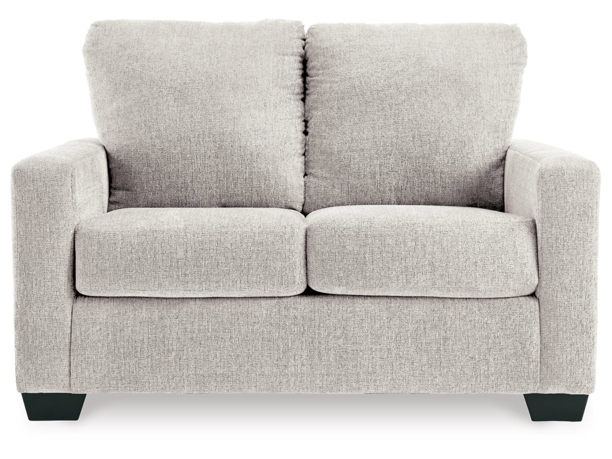 Rannis Twin Size Sofa Bed W/Memory Foam Mattress SNOW