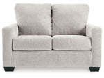 Rannis Twin Size Sofa Bed W/Memory Foam Mattress SNOW
