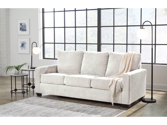 Rannis Queen Sofa Bed W/Memory Foam Mattress SNOW