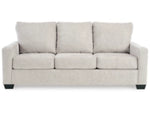 Rannis Queen Sofa Bed W/Memory Foam Mattress SNOW