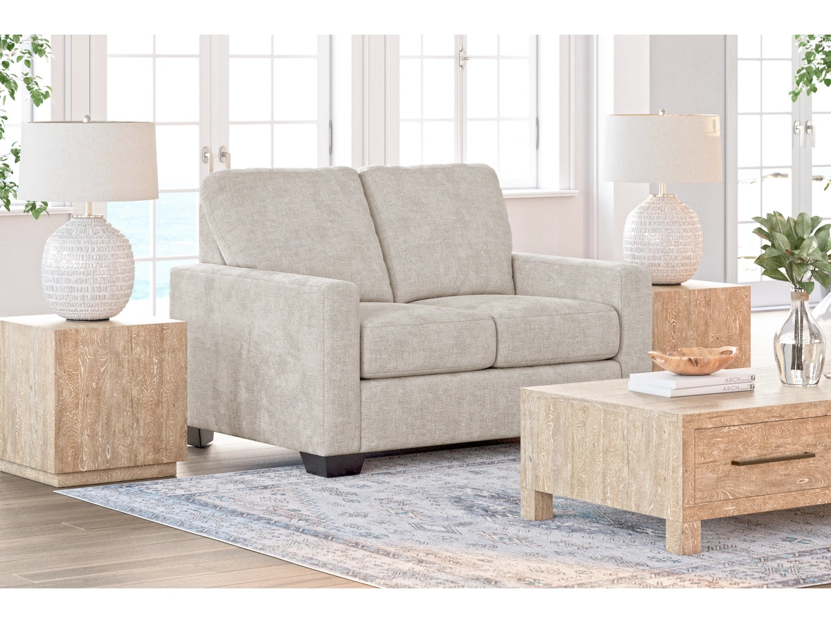 Rannis Twin Size Sofa Bed W/Memory Foam Mattress SNOW