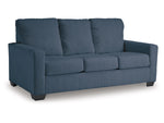 Rannis Full Size Sofa Bed W/Memory Foam Mattress NAVY