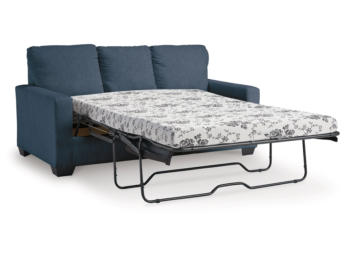 Rannis Full Size Sofa Bed W/Memory Foam Mattress NAVY
