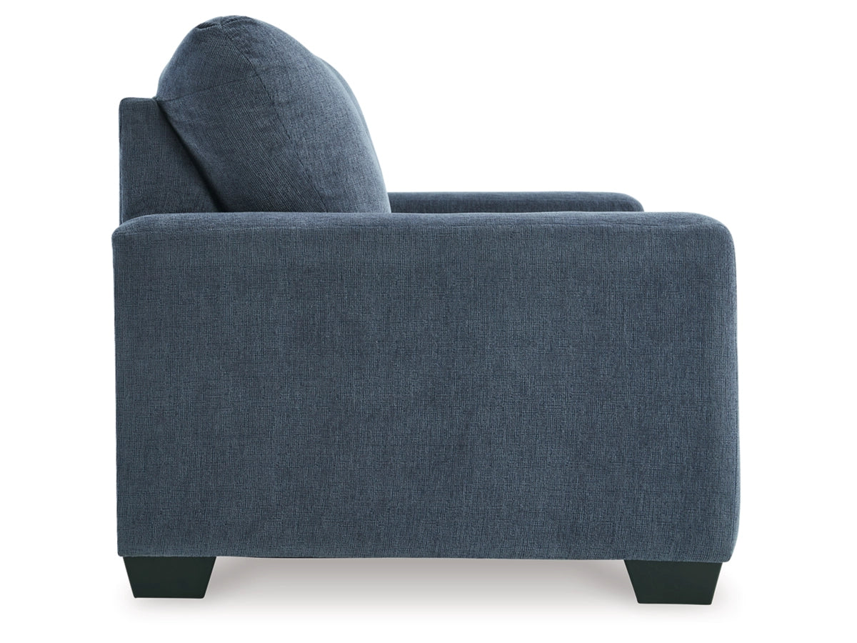 Rannis Twin Size Sofa Bed W/Memory Foam Mattress NAVY