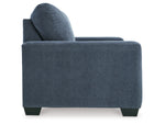 Rannis Twin Size Sofa Bed W/Memory Foam Mattress NAVY
