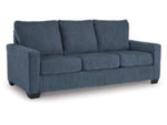 Rannis Queen Sofa Bed W/Memory Foam Mattress NAVY