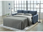 Rannis Queen Sofa Bed W/Memory Foam Mattress NAVY