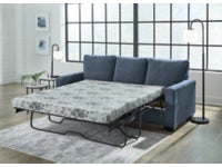 Rannis Queen Sofa Bed W/Memory Foam Mattress NAVY