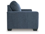 Rannis Queen Sofa Bed W/Memory Foam Mattress NAVY