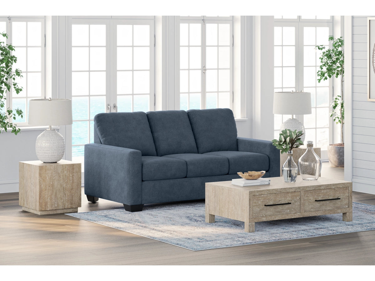 Rannis Full Size Sofa Bed W/Memory Foam Mattress NAVY