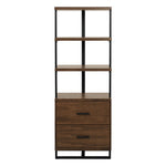 Sedley 69"H Side Pier/Bookcase WALNUT