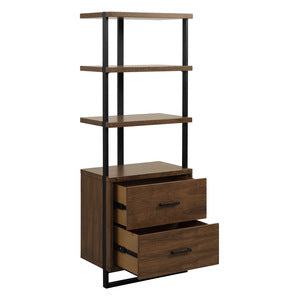 Sedley 69"H Side Pier/Bookcase WALNUT