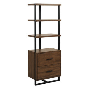 Sedley 69"H Side Pier/Bookcase WALNUT