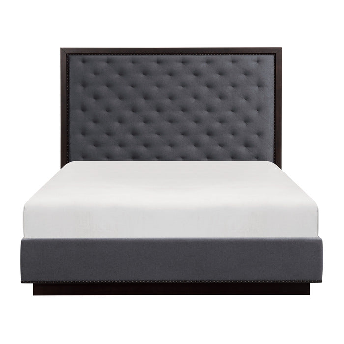 Larchmont Queen Bed CHARCOAL