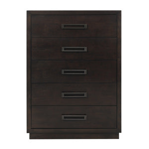 Larchmont 5 Drawer Chest CHARCOAL