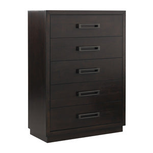 Larchmont 5 Drawer Chest CHARCOAL