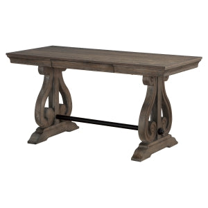 Toulon Desk DISTRESSED DARK OAK