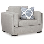 Evansley Chair and a Half PEWTER