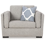 Evansley Chair and a Half PEWTER