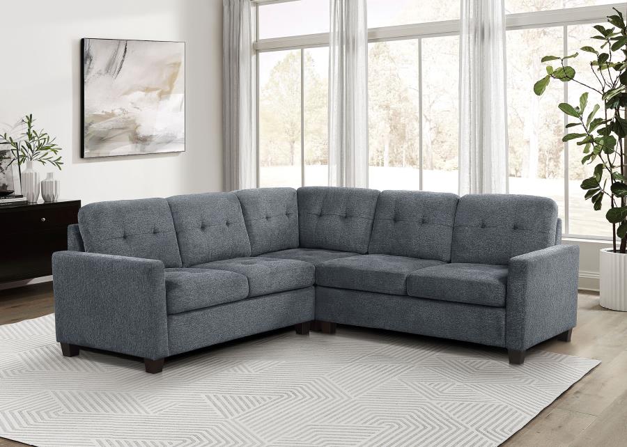 Georgina Sectional STEEL GREY