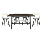 Appert 5pcs Counter Set WHITE STOOLS