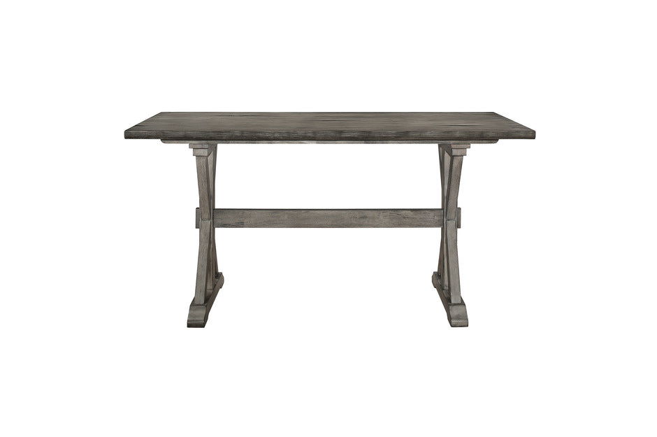 Amsonia 5pcs Counter Set GREY/BLACK X-BACK STOOLS