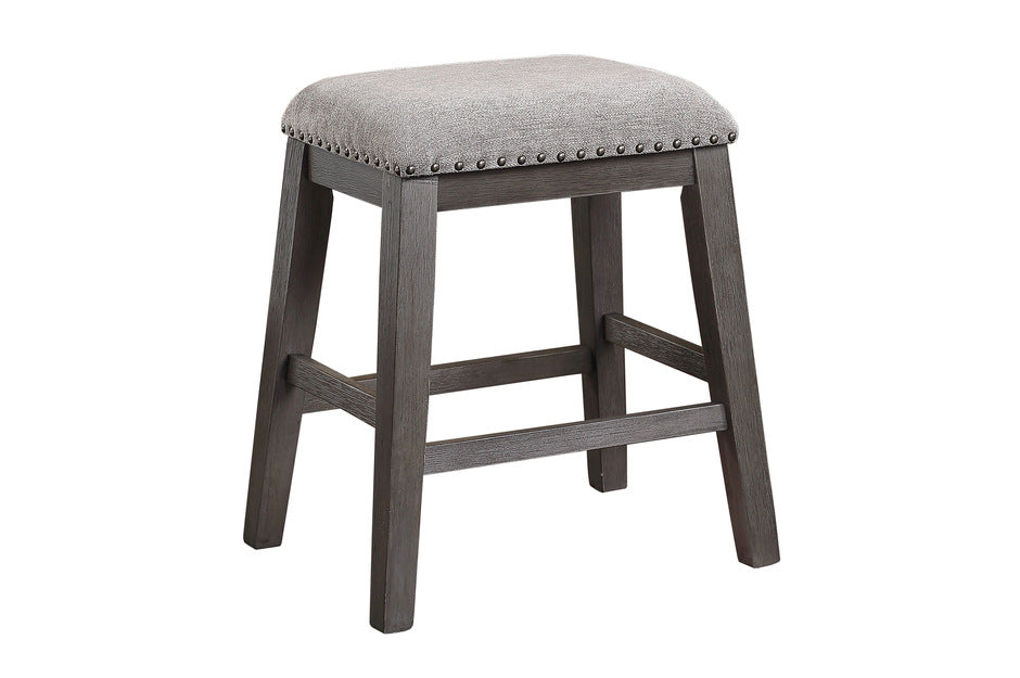 Timbre 5pcs Counter Set W/Fabric Chairs GREY