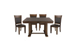 Weiland 5pcs Dining Set LITE RUSTIC BROWN