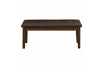 Weiland 6pcs Dining Set W/Bench LITE RUSTIC BROWN