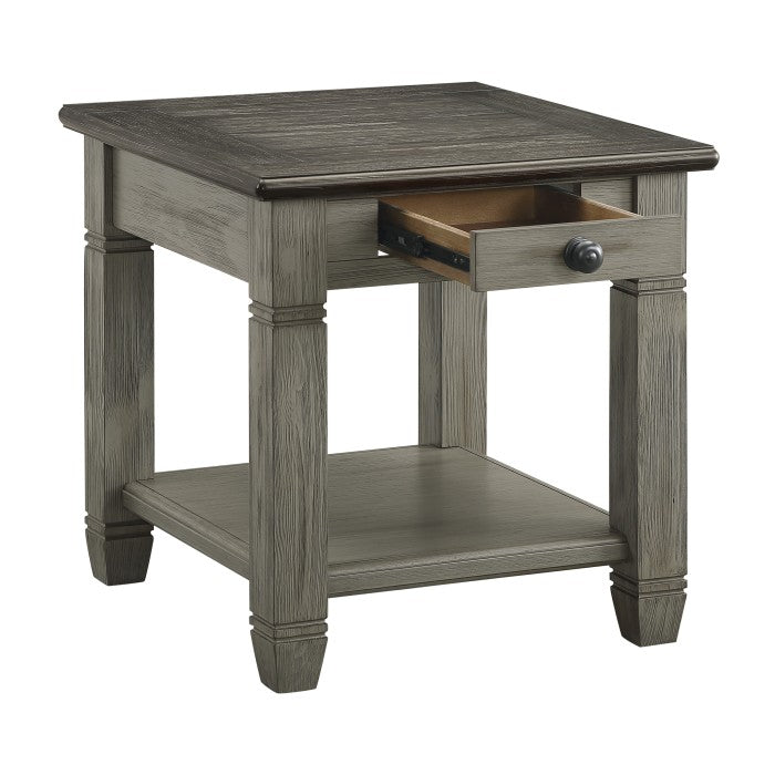 Granby End Table ANTIQUE GREY