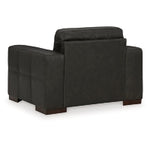 Luigi Leather Chair and a Half THUNDER