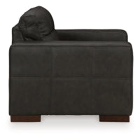 Luigi Leather Chair and a Half THUNDER