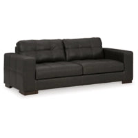 Luigi 100% Leather Sofa THUNDER