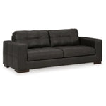 Luigi 100% Leather Sofa THUNDER