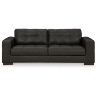 Luigi 100% Leather Sofa THUNDER