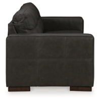 Luigi 100% Leather Sofa THUNDER