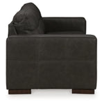 Luigi 100% Leather Sofa THUNDER