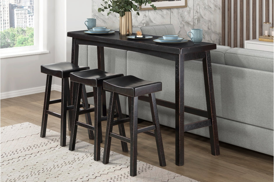 Caspian 4pcs Pub Set BLACK