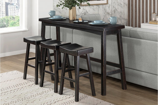 Caspian 4pcs Pub Set BLACK