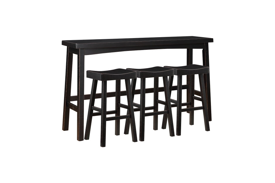 Caspian 4pcs Pub Set BLACK