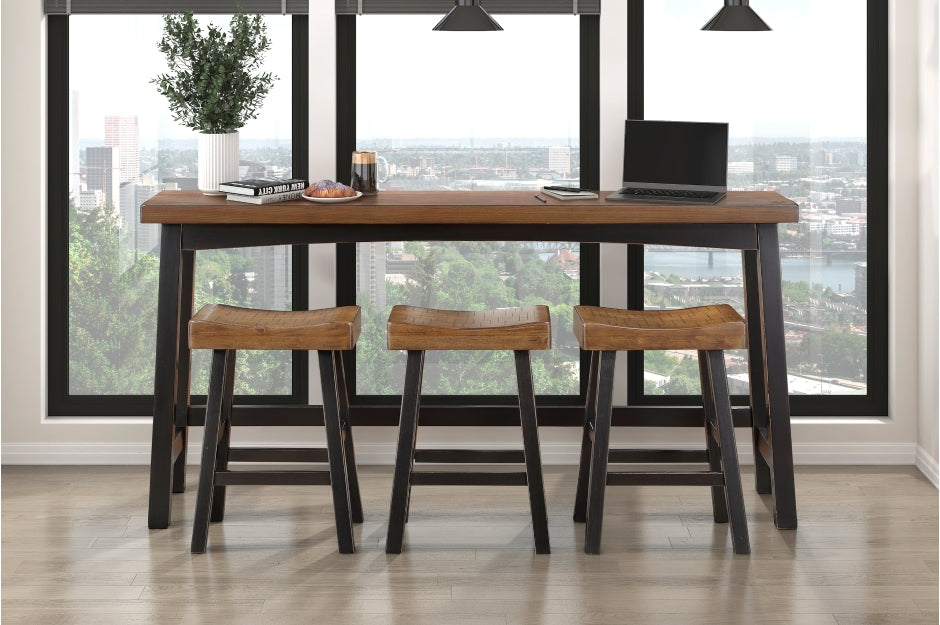 Caspian 5pcs Pub Set-SOLD IN SET ONLY-BLACK/BROWN