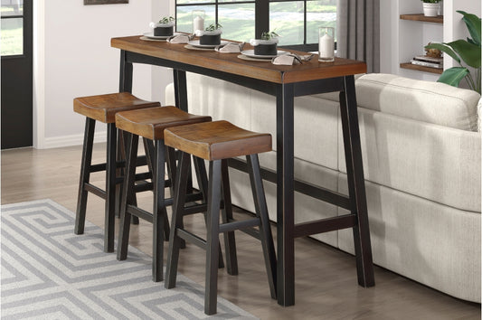 Caspian 4pcs Pub Set BLACK/BROWN