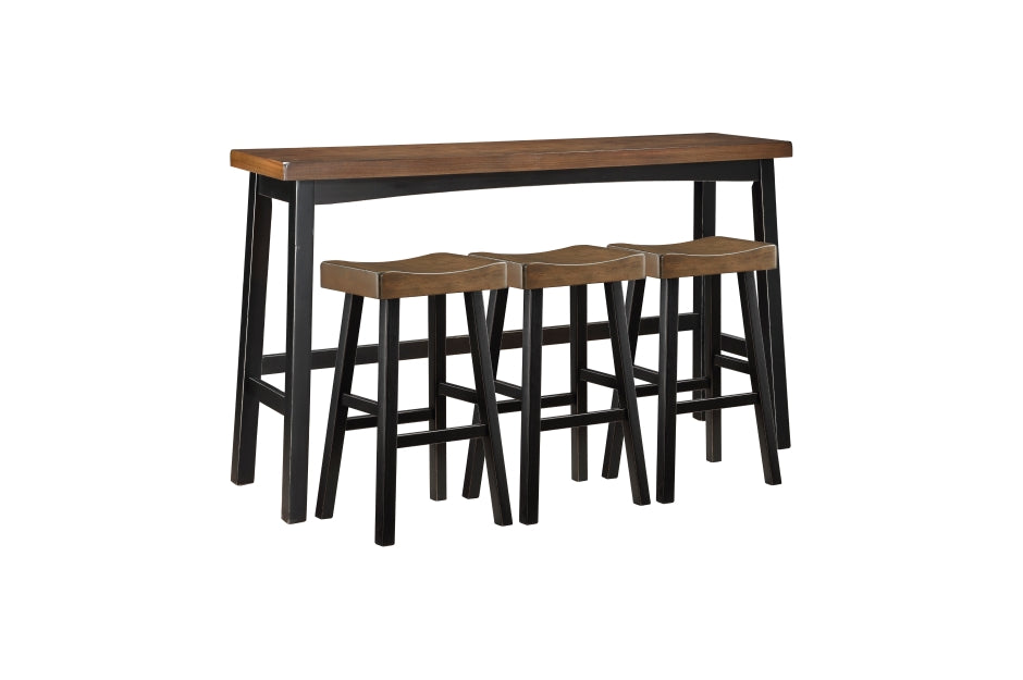 Caspian 4pcs Pub Set BLACK/BROWN