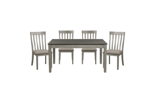 Armhurst 5pcs Dinette Set DARK GREY/LITE GREY