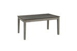 Armhurst 6pcs Dinette Set W/Bench DARK GREY/LITE GREY